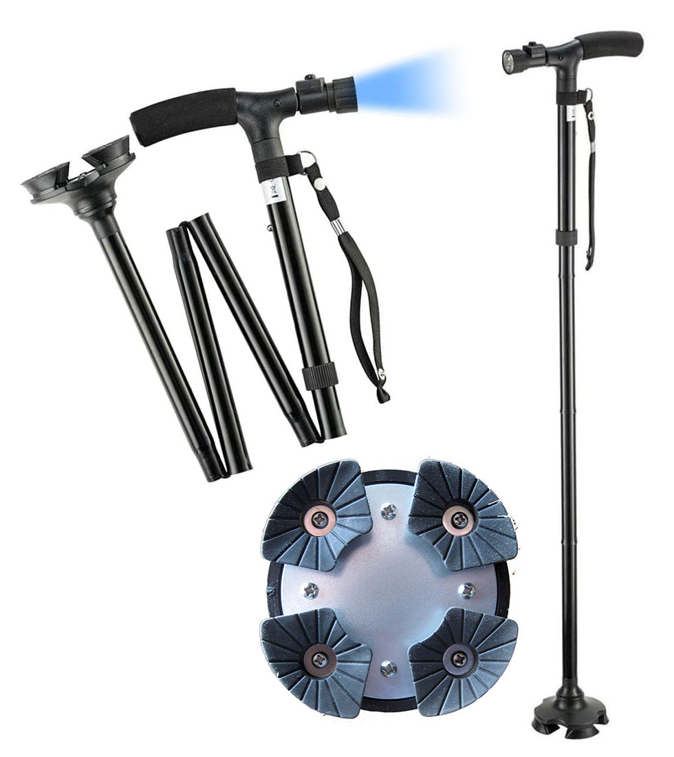 Skridsikker stok, selv på glat og skråt underlag